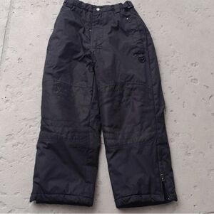 Black Snow Pants Insulated Ski Snowboard Winter Outdoor Boys Size 6